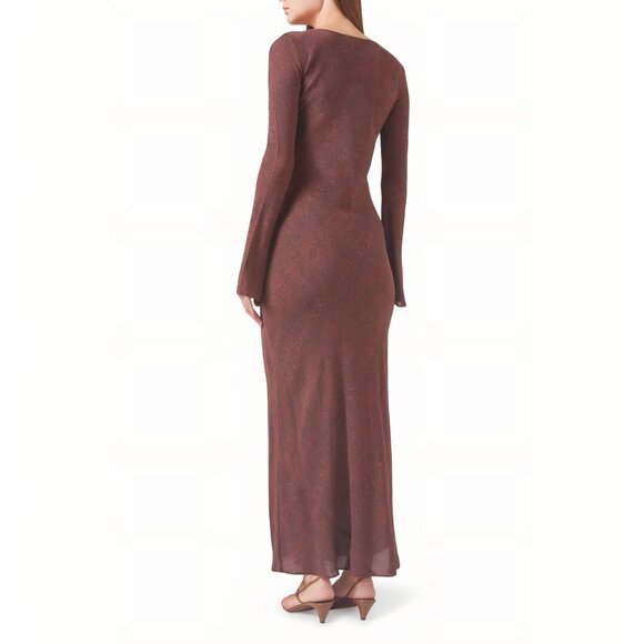 Realisation Par The Gia Maxi Dress in Silk Jianhong Crepe - Picture 3 of 14
